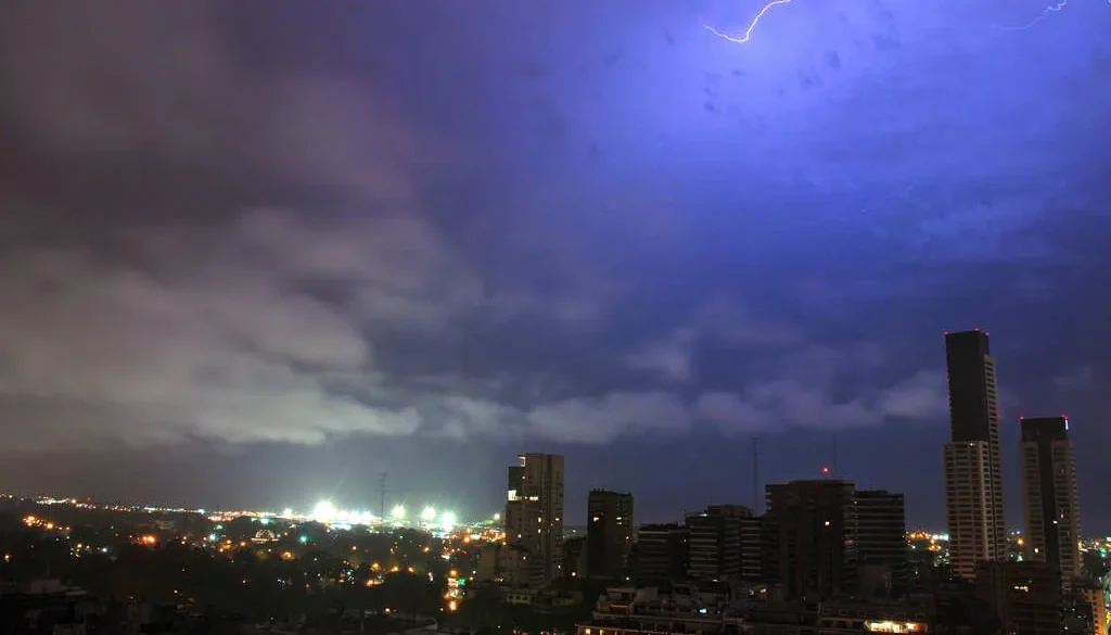 Fotografía de un rayo