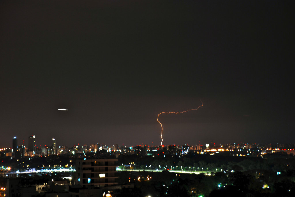 Fotografía de un rayo