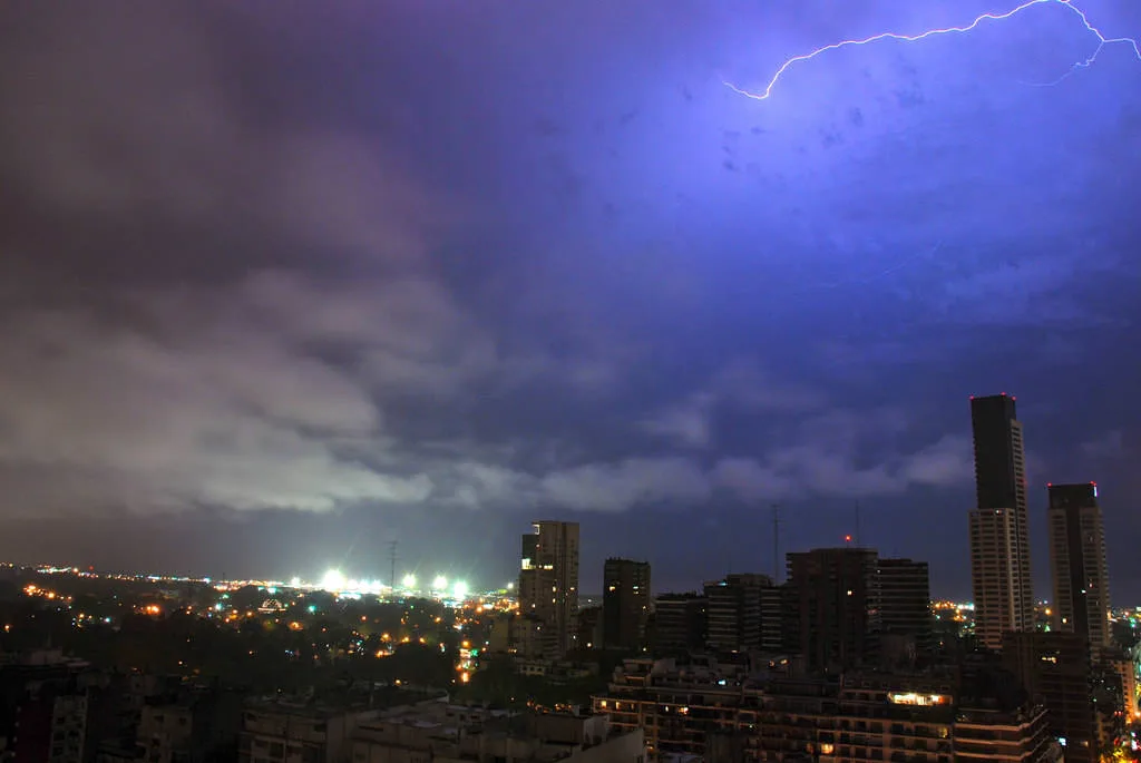 Fotografía de un rayo