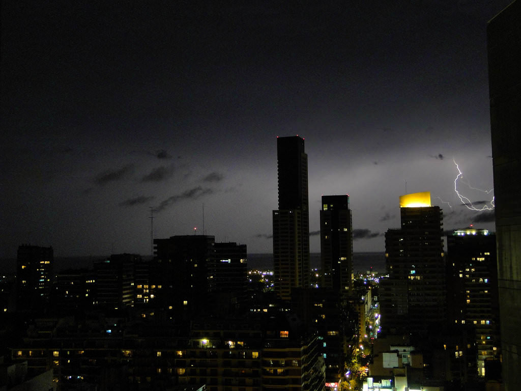 Fotografía de un rayo