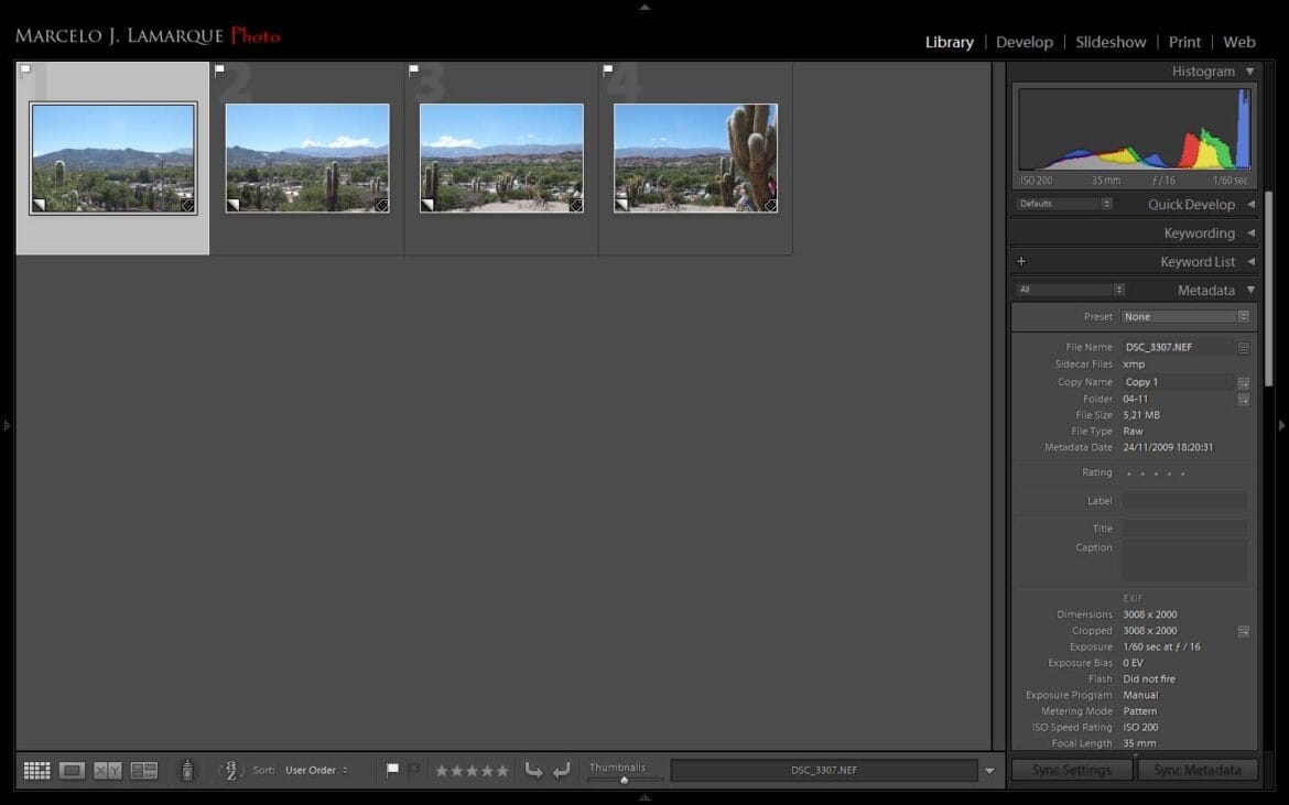 Panorama con Lightroom y Photoshop