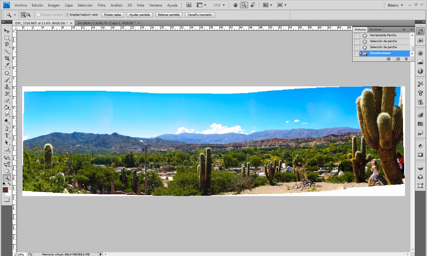 Panorama con Lightroom y Photoshop