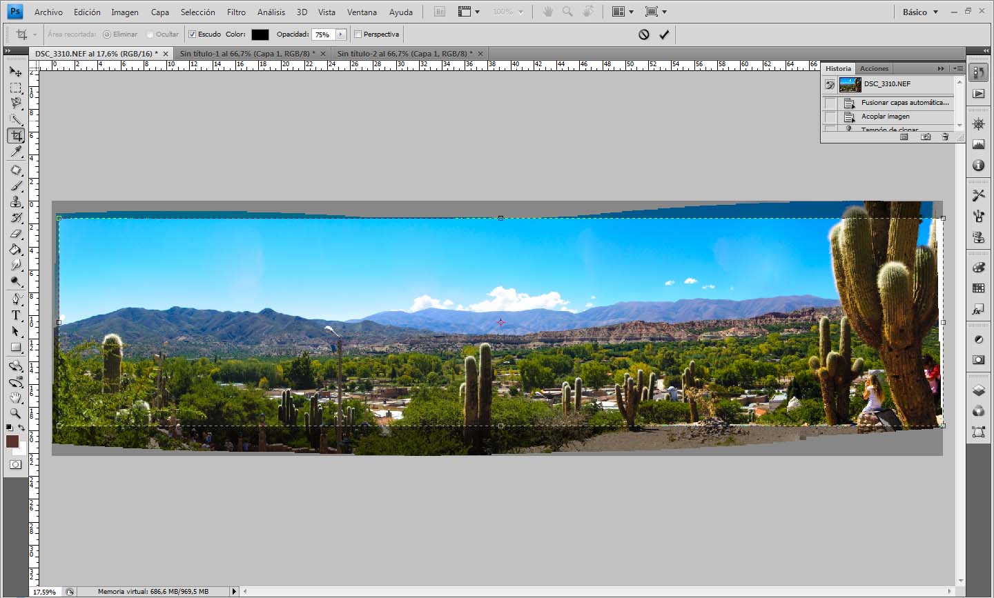 Panorama con Lightroom y Photoshop