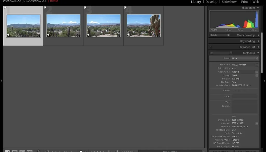 Panorama con Lightroom y Photoshop