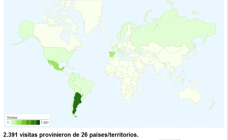 Mapa Google Analytics