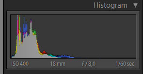 Histograma Subexposición