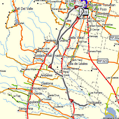 Itinerario Raid Tucma