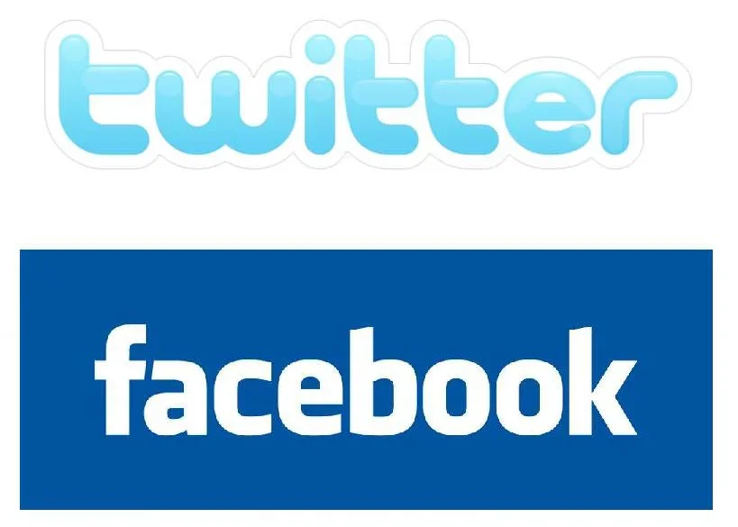 Twitter y Facebook
