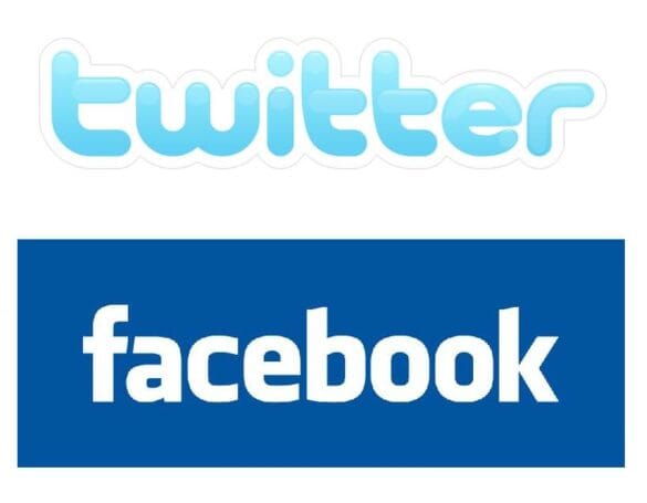 Twitter y Facebook