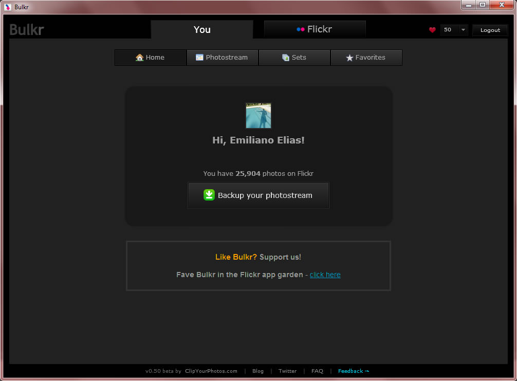 Bulkr bulk download Flickr