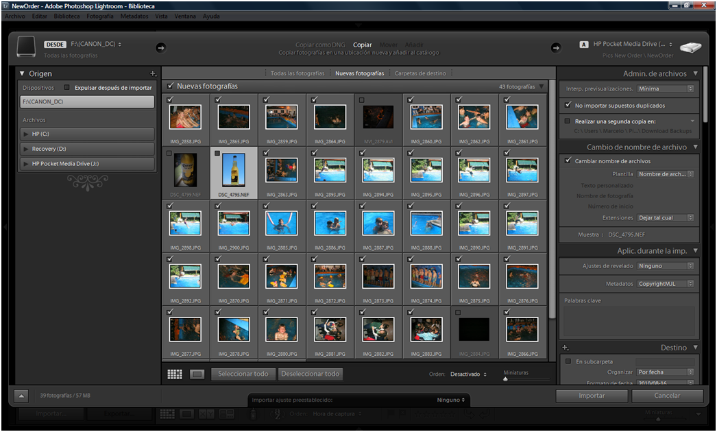 Organizar fotos con Adobe Lightroom