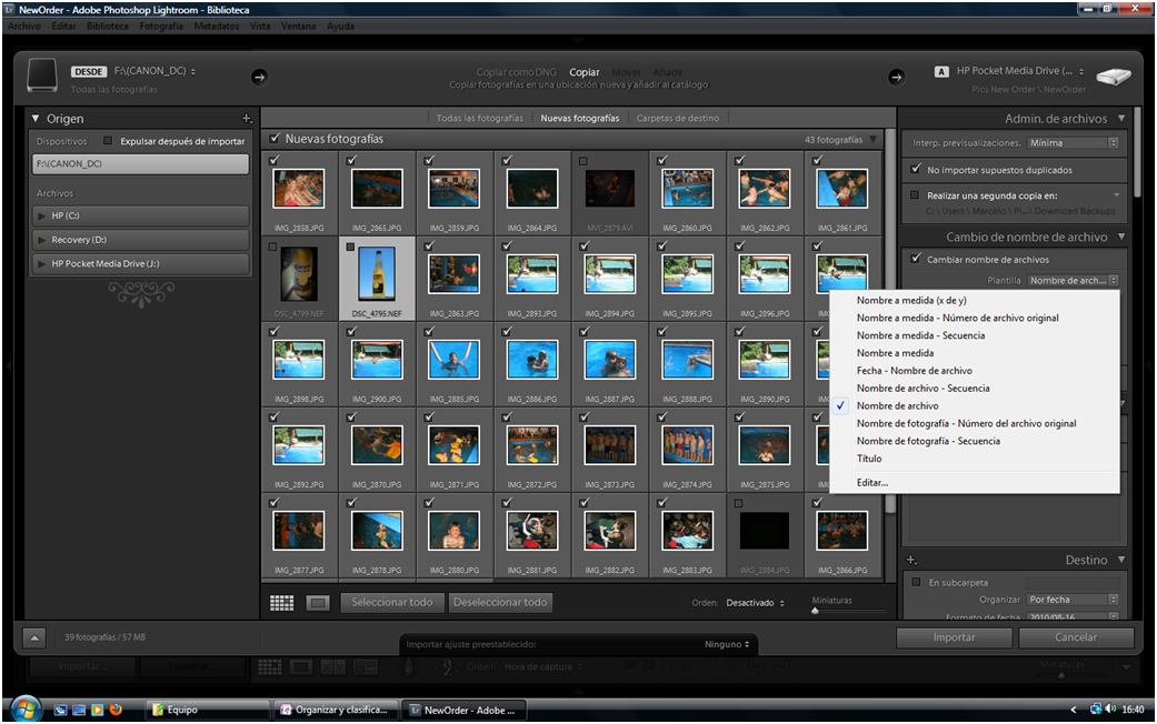 Organizar fotos con Adobe Lightroom