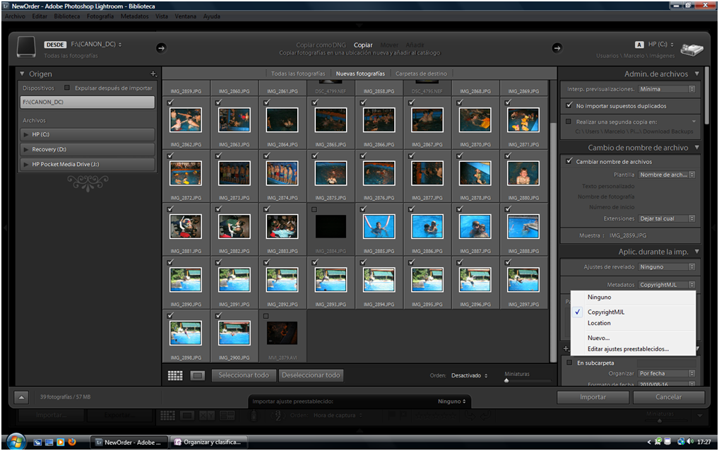 Organizar fotos con Adobe Lightroom