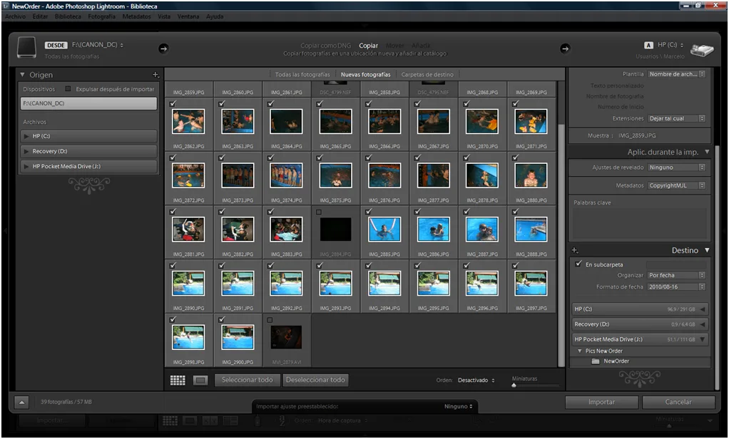 Organizar fotos con Adobe Lightroom