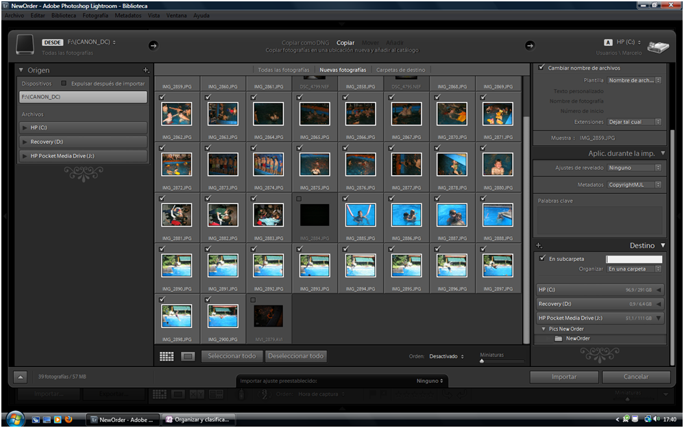 Organizar fotos con Adobe Lightroom