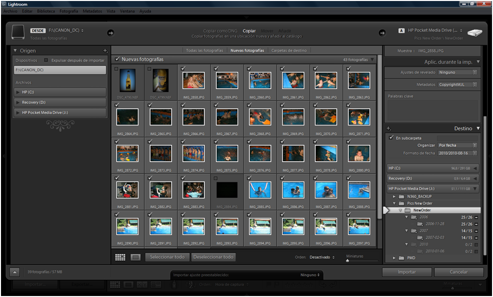 Organizar fotos con Adobe Lightroom