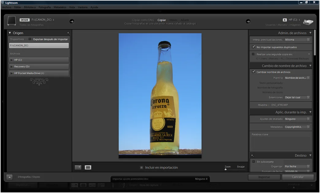 Organizar fotos con Adobe Lightroom