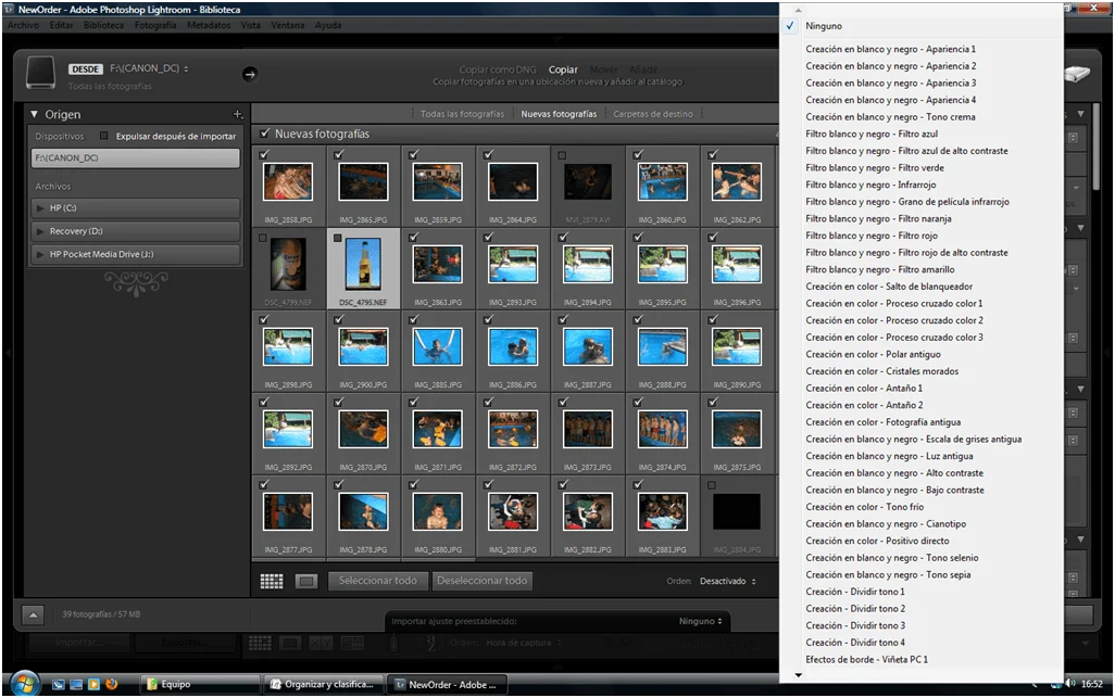 Organizar fotos con Adobe Lightroom