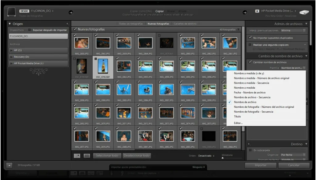 Organizar fotos con Adobe Lightroom