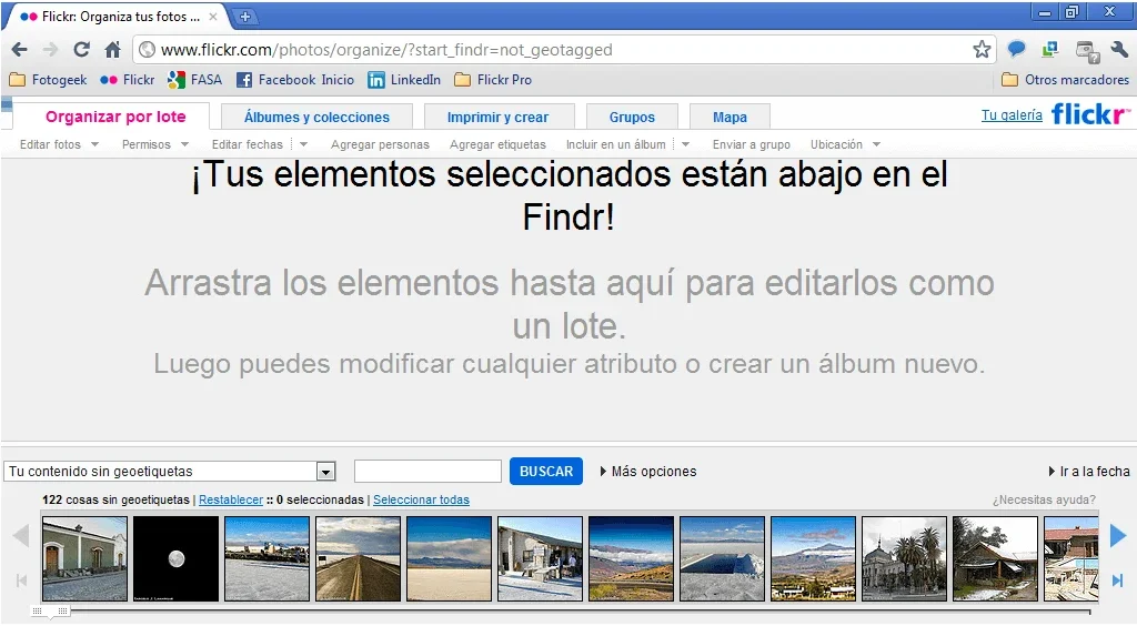 Findr: El organizador de Flickr
