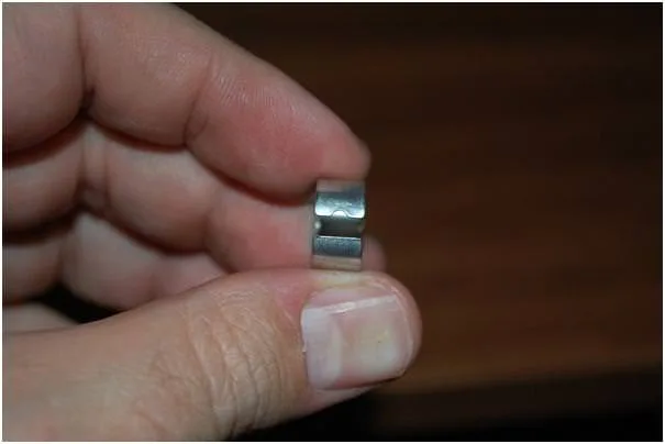 Detalle de muesca de pinza