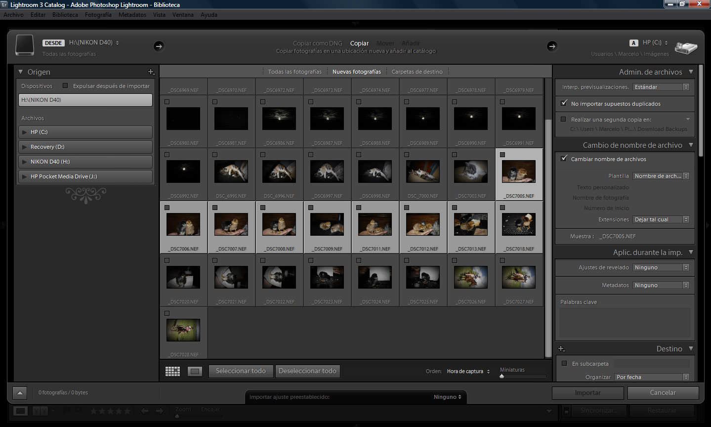 Deseleccionar todo y seleccionar solo lo que nos interesa