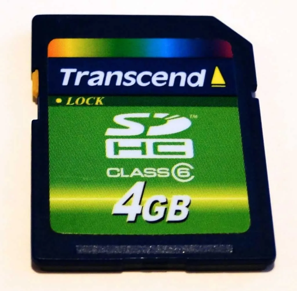 Transcend SDHC Clase 6