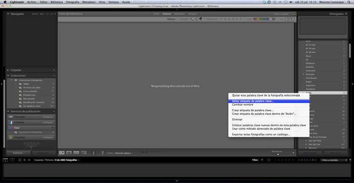 Guardar etiqueta Lightroom