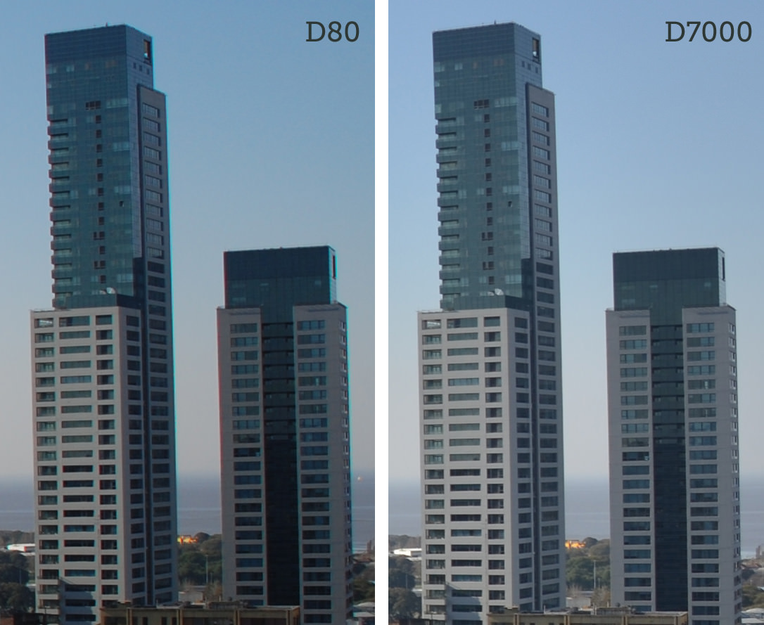 Nikon d7000 vs D80