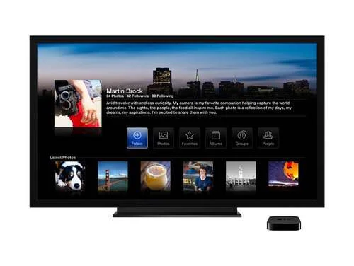 Flickr en el Apple TV