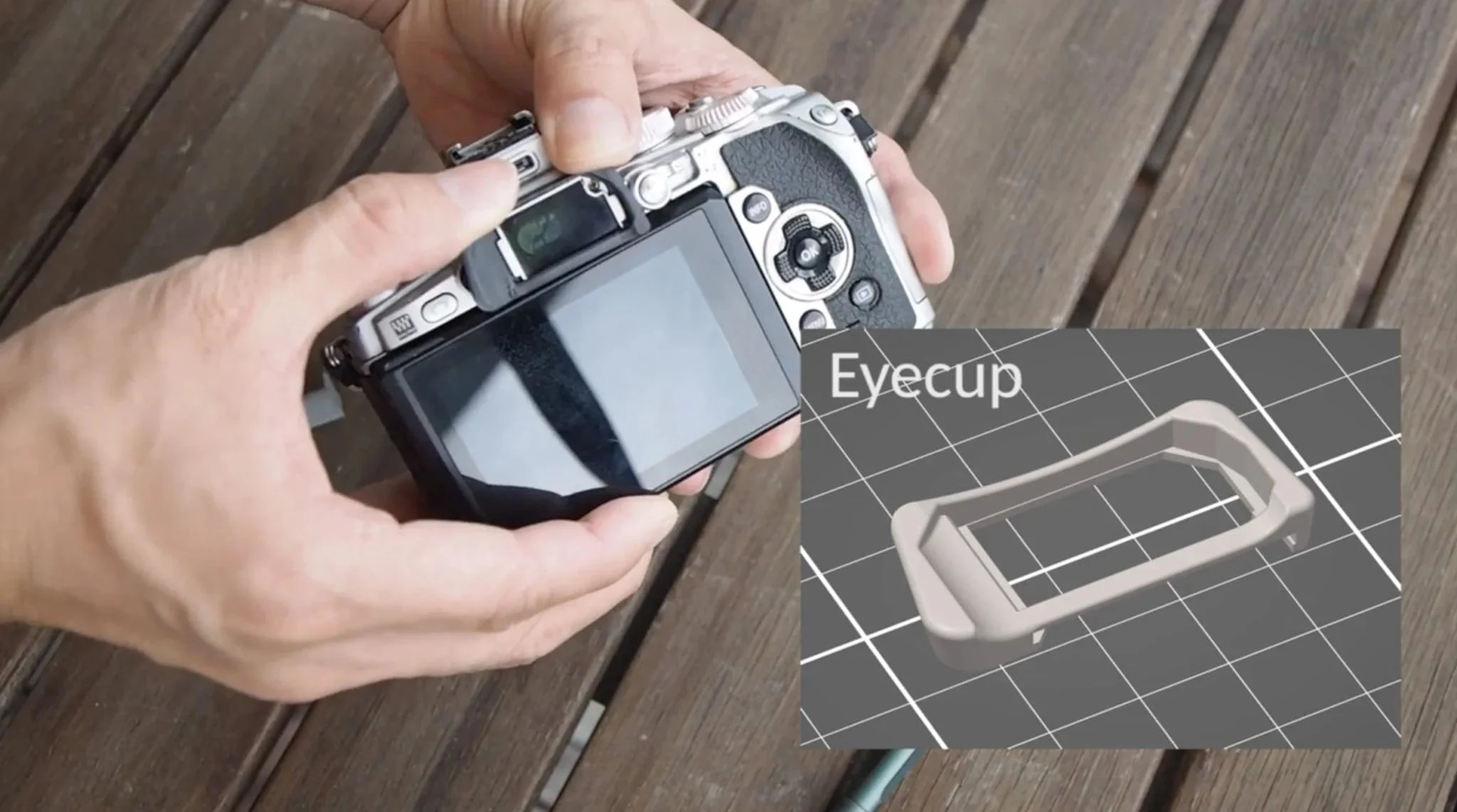 Repara una Olympus E-M1 con impresión 3D