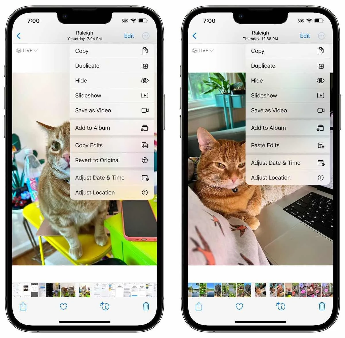 Copiar y Pegar ajustes de imagen en iOS 16