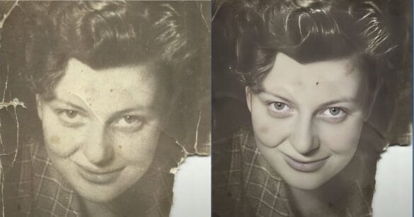 Filtro Neuronal de restauración de fotos antiguas de Adobe