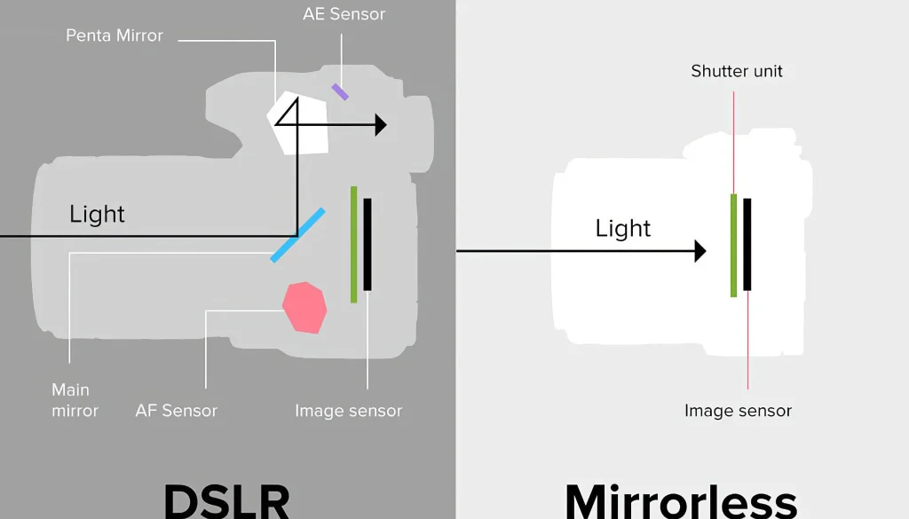 DSLR vs Mirrorless