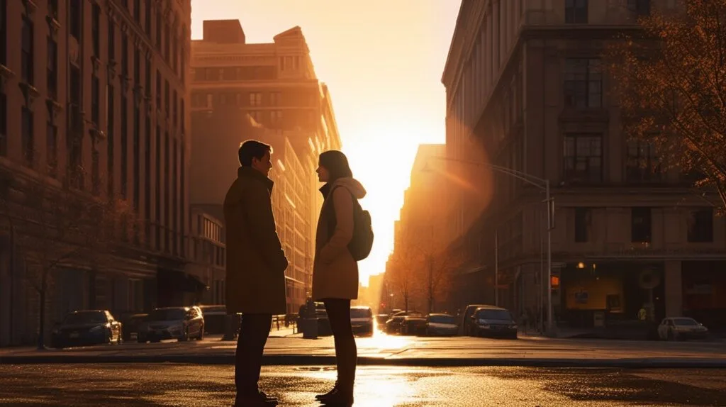 Hora dorada en fotografía - Pareja
