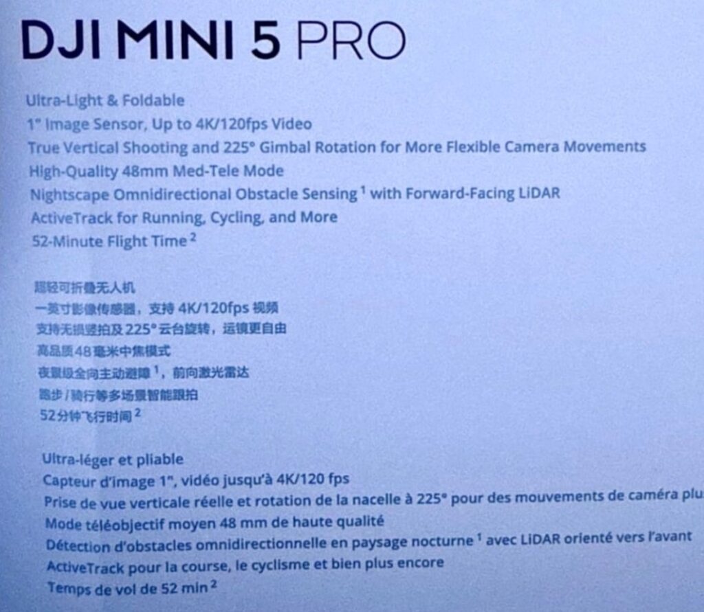 DJI Mini Pro 5