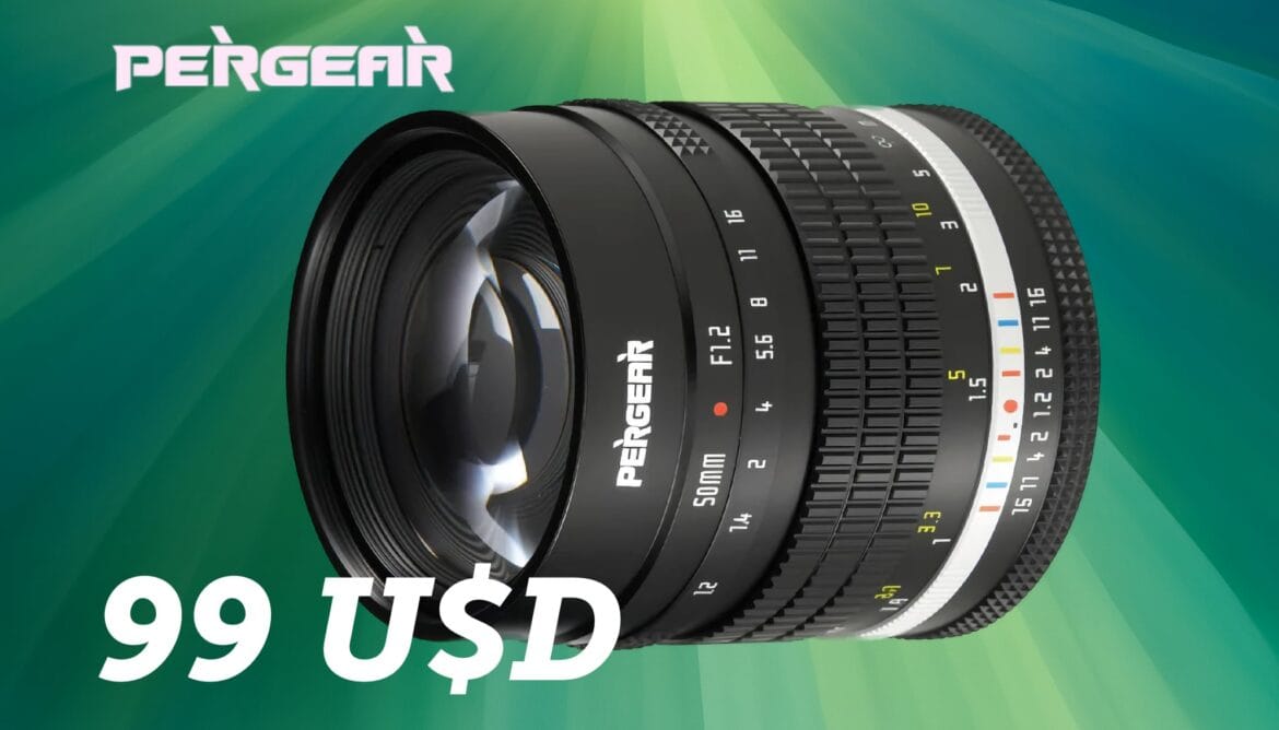 Pergear 50mm f1.2 a 99 USD